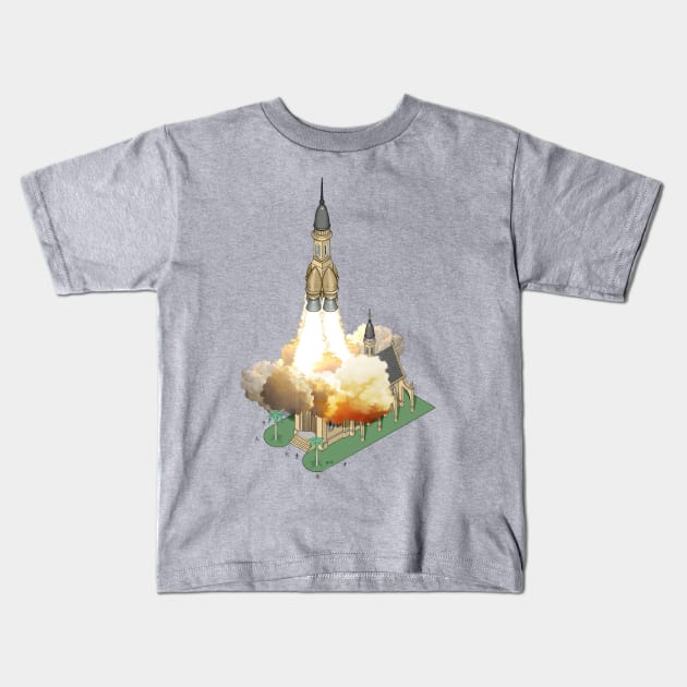 The force of pray Kids T-Shirt by HectorGomez